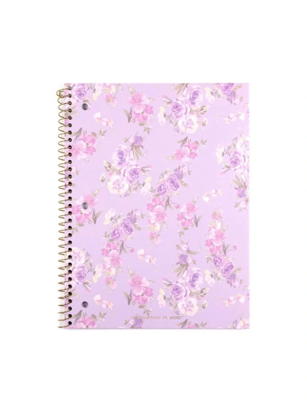LoveShackFancy Lavender Floral Ruffle Accessory Pouch notebook girls gift